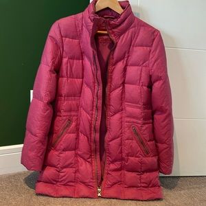 Prana down filled 3/4 length coat. Excellent condition. Very light but warm.